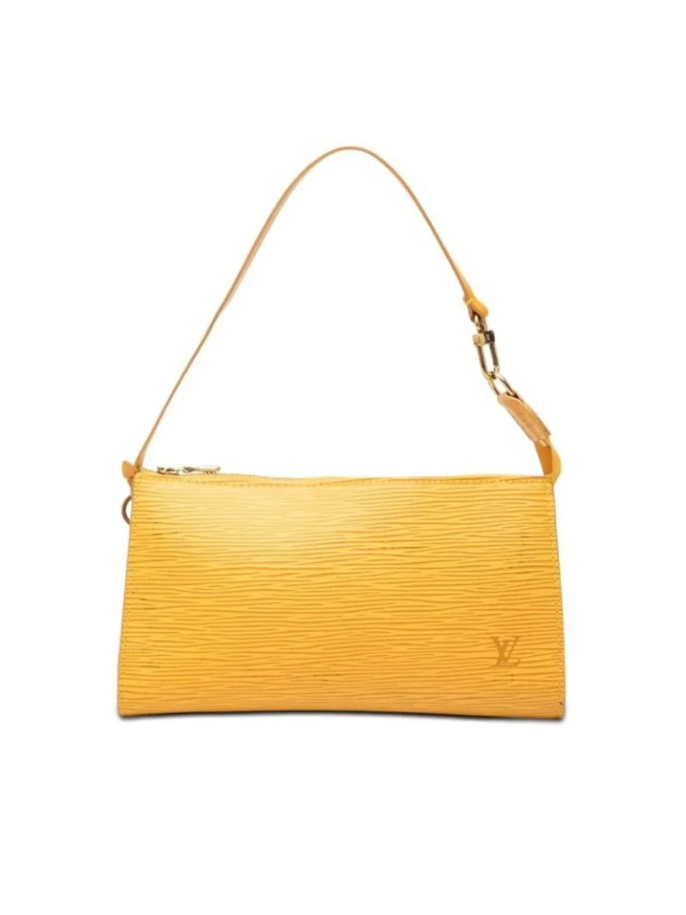 Louis Vuitton Epi Pochette Soir Pouch Handbag Tassiriyellow Leather